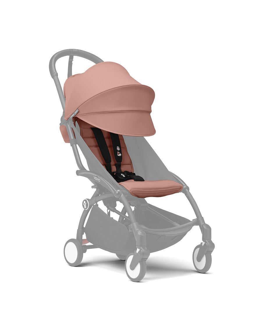 Stokke® YOYO3® 6+ Ginger. Black Frame. Shadowed frame.